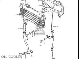 OIL COOLER - GS700E 1985 (F) USA (E03)