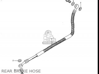 REAR BRAKE HOSE - GS700E 1985 (F) USA (E03)
