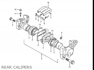 REAR CALIPERS - GS700E 1985 (F) USA (E03)
