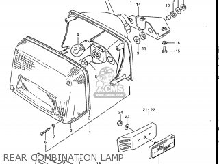 REAR COMBINATION LAMP - GS700E 1985 (F) USA (E03)