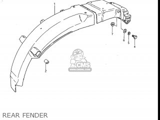 REAR FENDER - GS700E 1985 (F) USA (E03)