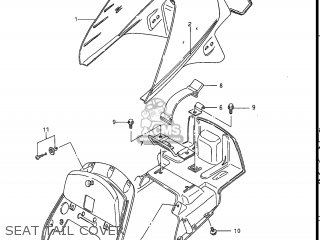 SEAT TAIL COVER - GS700E 1985 (F) USA (E03)