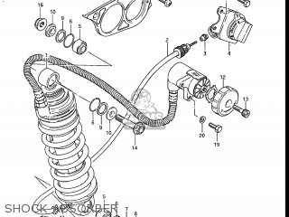 SHOCK ABSORBER - GS700E 1985 (F) USA (E03)
