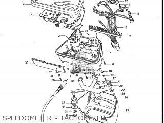 SPEEDOMETER - TACHOMETER - GS700E 1985 (F) USA (E03)