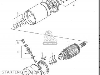 STARTING MOTOR - GS700E 1985 (F) USA (E03)