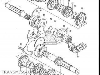 TRANSMISSION - GS700E 1985 (F) USA (E03)