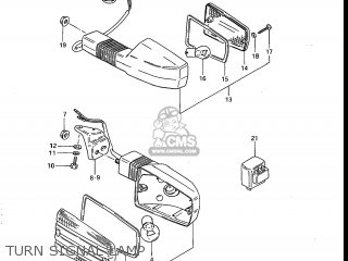 TURN SIGNAL LAMP - GS700E 1985 (F) USA (E03)