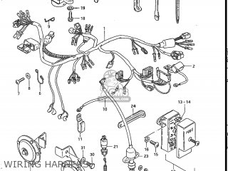 WIRING HARNESS - GS700E 1985 (F) USA (E03)