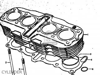 Suzuki GS750 1977 (B) USA (E03) Parts Lists And Schematics