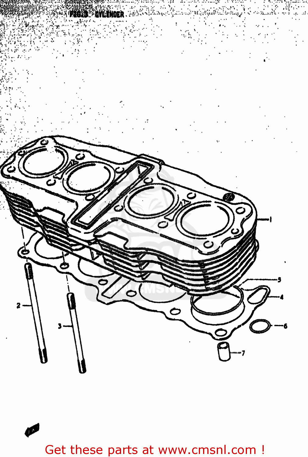 CYLINDER GS750 1977 (B) USA (E03)