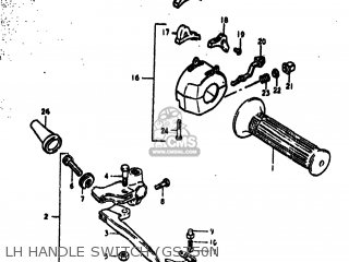 LH HANDLE SWITCH (GS750N - GS750 1977 (B) USA (E03)