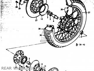 REAR WHEEL (GS750B - GS750 1977 (B) USA (E03)