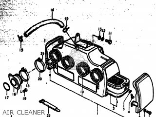 AIR CLEANER - GS750 1978 (C) USA (E03)