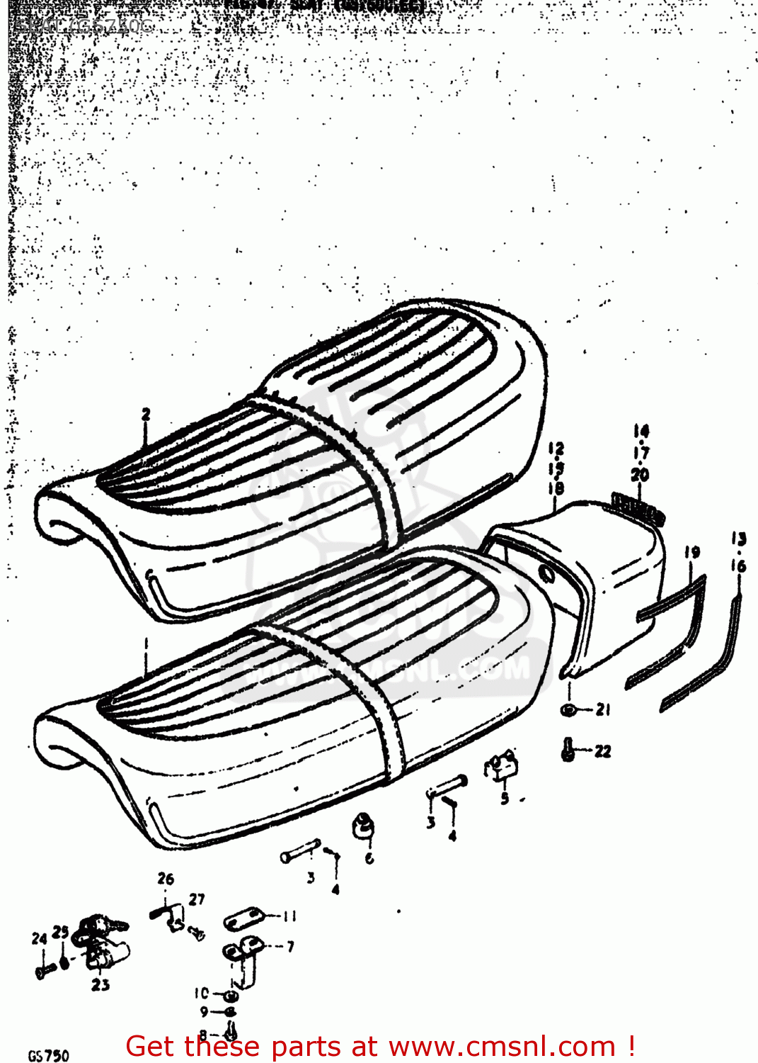 SEAT (GS750C GS750 1979 (N) USA (E03)