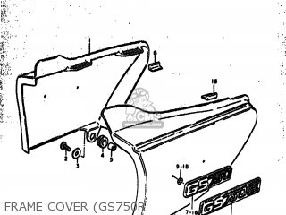 FRAME COVER (GS750R - GS750 1979 (N) USA (E03)