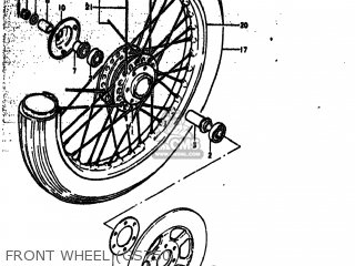 FRONT WHEEL (GS750 - GS750 1979 (N) USA (E03)