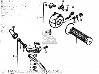 LH HANDLE SWITCH (GS750C - GS750 1979 (N) USA (E03)