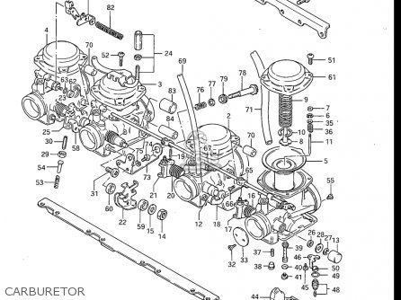 Suzuki Gs750 E ,es 1983 (usa) parts list partsmanual partsfiche