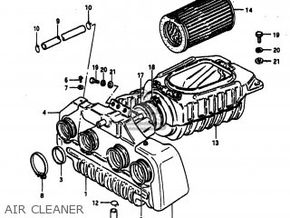 AIR CLEANER - GS750A 1983 (D) USA (E03)