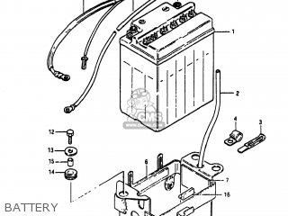 BATTERY - GS750A 1983 (D) USA (E03)