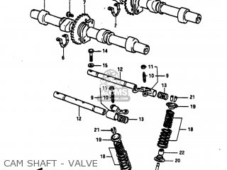 CAM SHAFT - VALVE - GS750A 1983 (D) USA (E03)