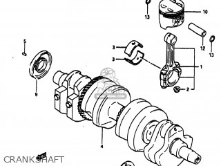 CRANKSHAFT - GS750A 1983 (D) USA (E03)