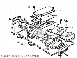 CYLINDER HEAD COVER - GS750A 1983 (D) USA (E03)