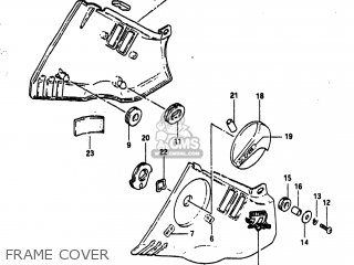 FRAME COVER - GS750A 1983 (D) USA (E03)