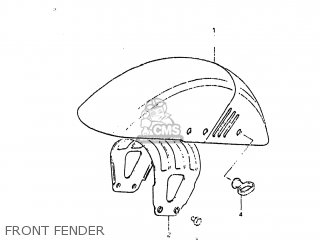 FRONT FENDER - GS750A 1983 (D) USA (E03)