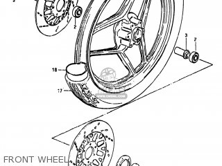 FRONT WHEEL - GS750A 1983 (D) USA (E03)