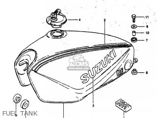 FUEL TANK - GS750A 1983 (D) USA (E03)