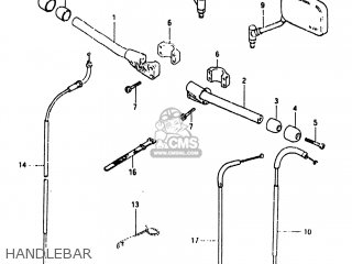 HANDLEBAR - GS750A 1983 (D) USA (E03)