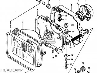 HEADLAMP - GS750A 1983 (D) USA (E03)