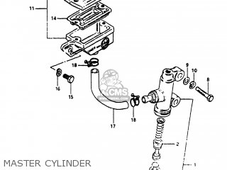 MASTER CYLINDER - GS750A 1983 (D) USA (E03)