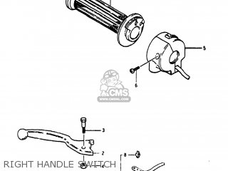 RIGHT HANDLE SWITCH - GS750A 1983 (D) USA (E03)