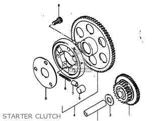STARTER CLUTCH - GS750A 1983 (D) USA (E03)
