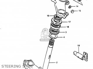 STEERING STEM - GS750A 1983 (D) USA (E03)