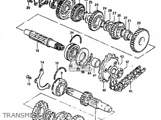 TRANSMISSION - GS750A 1983 (D) USA (E03)