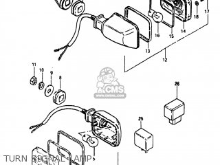 TURN SIGNAL LAMP - GS750A 1983 (D) USA (E03)