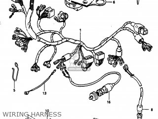 WIRING HARNESS - GS750A 1983 (D) USA (E03)