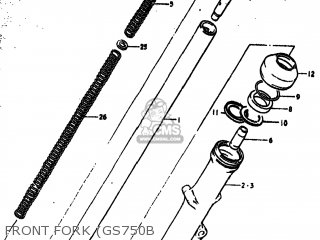 Suzuki GS750B 1977 (B) USA (E03) Parts Lists And Schematics