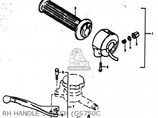 Suzuki GS750B 1977 (B) USA (E03) Parts Lists And Schematics