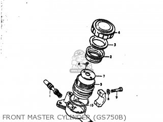 FRONT MASTER CYLINDER (GS750B) - GS750B 1978 (C) USA (E03)