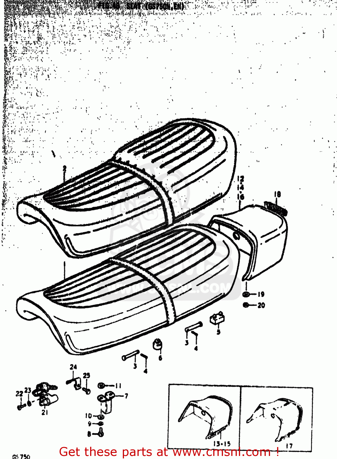 SEAT (GS750N GS750B 1979 (N) USA (E03)
