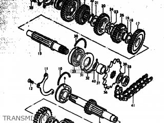 TRANSMISSION - GS750B 1979 (N) USA (E03)