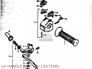 LH HANDLE SWITCH (GS750B) - GS750C 1979 (N) USA (E03)