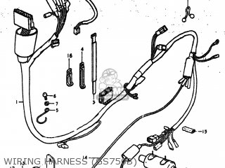 WIRING HARNESS (GS750B) - GS750C 1979 (N) USA (E03)