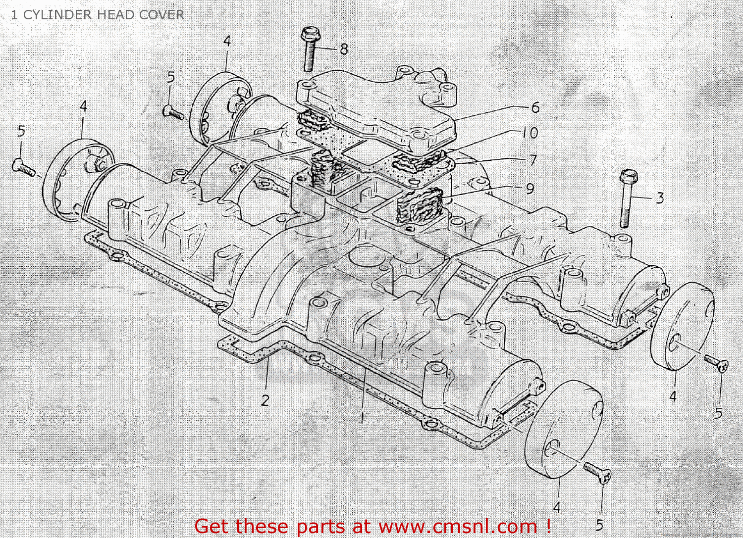 1 CYLINDER HEAD COVER GS750C