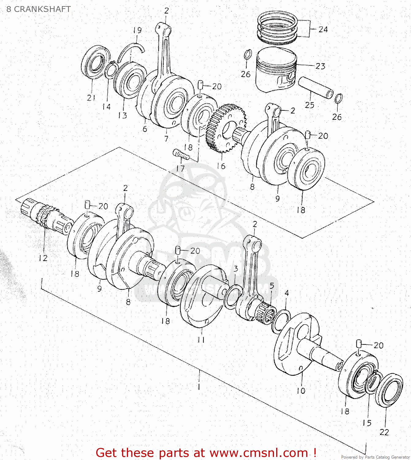 8 CRANKSHAFT GS750C