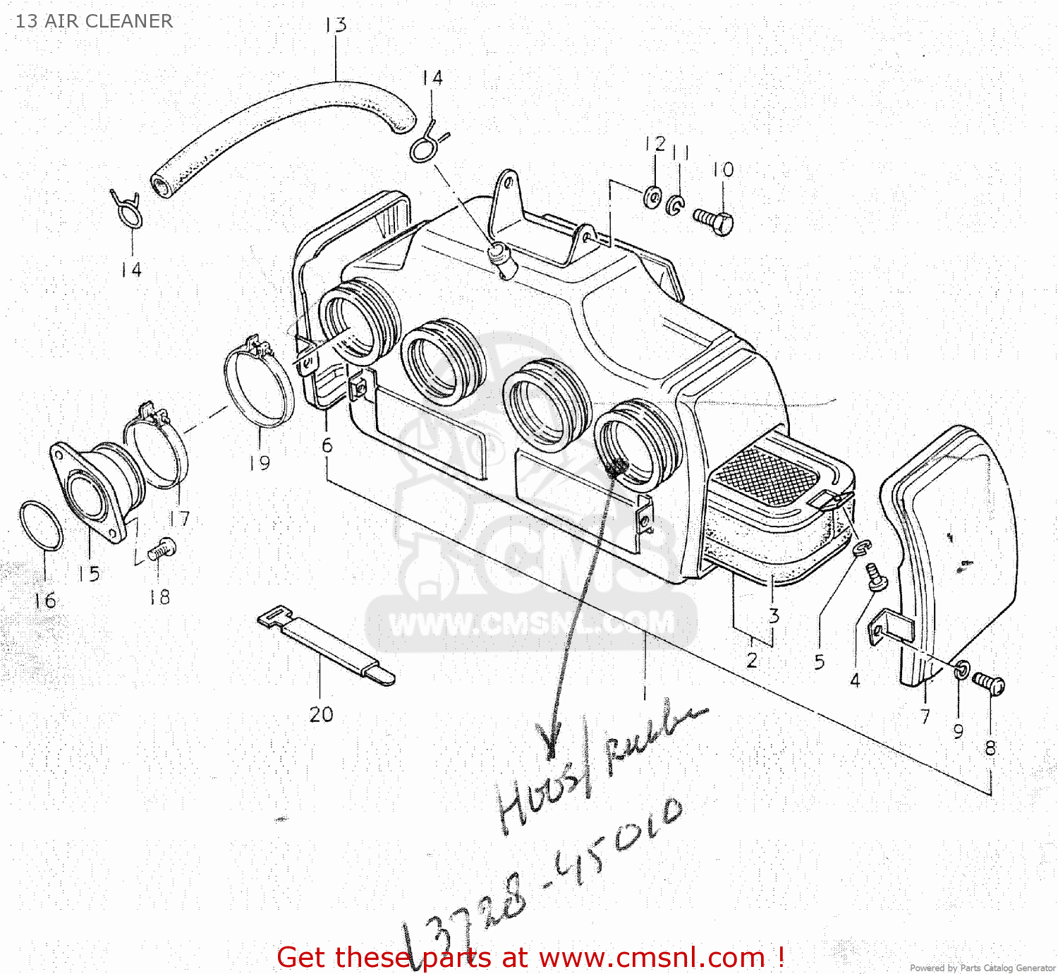 13 AIR CLEANER GS750C